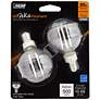 2_60W Equivalent Clear 5.5W LED Dimmable Filament G16.5 2-Pack more views