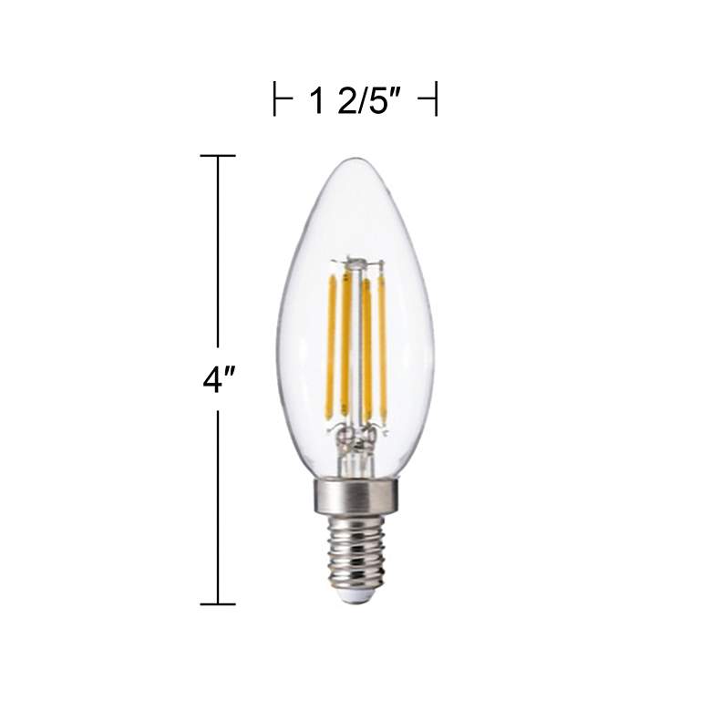 Image 3 60W Equivalent Clear 5W 12 Volt LED Non-Dimmable E12 2-Pack more views
