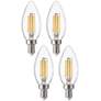 60W Equivalent Clear 5W 12 Volt LED Non-Dimmable E12 4-Pack