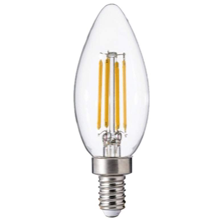 Image 2 60W Equivalent Clear 5W 12 Volt LED Non-Dimmable E12 4-Pack more views