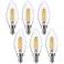 60W Equivalent Clear 5W 12 Volt LED Non-Dimmable E12 6-Pack