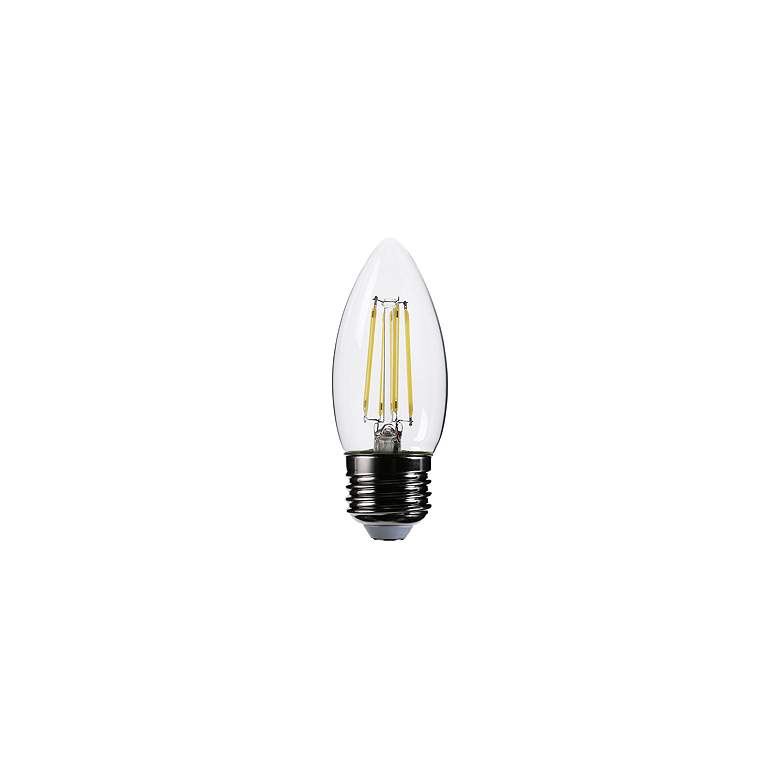 Image 1 60W Equivalent Clear 5W 12 Volt LED Non-Dimmable E26 Torpedo