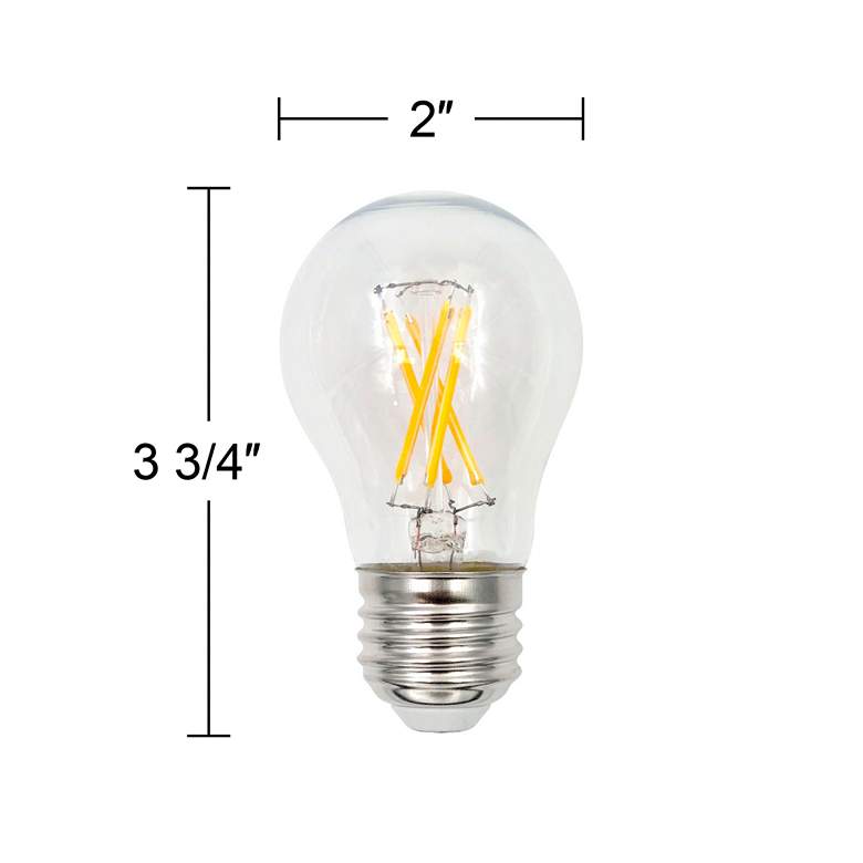 Image 2 60W Equivalent Clear 5W LED Dimmable Standard A15 2-Pack more views