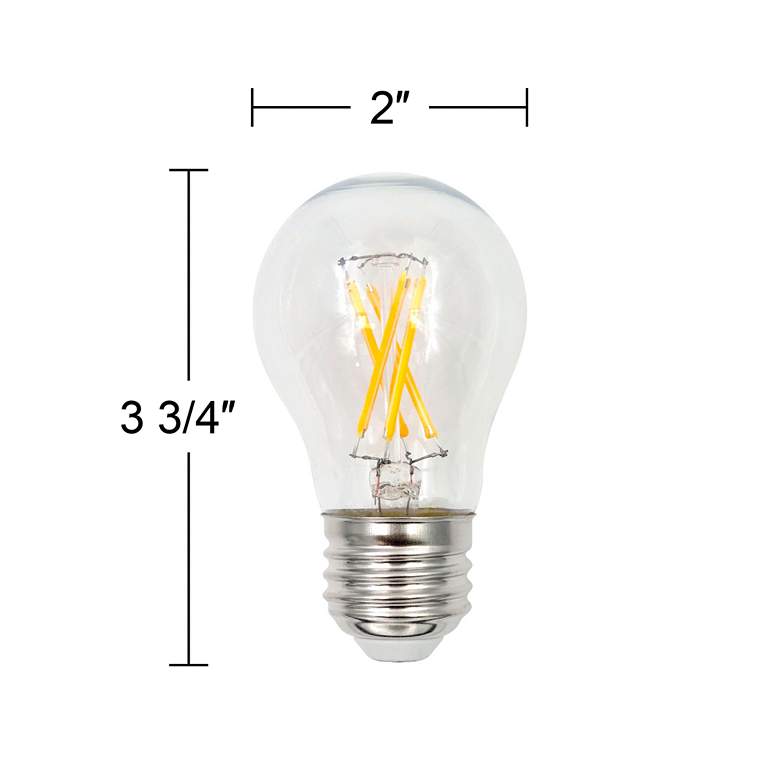 Image 3 60W Equivalent Clear 5W LED Dimmable Standard A15 Bulb by Tesler more views