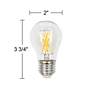 60W Equivalent Clear 5W LED Dimmable Standard A15 Bulb by Tesler