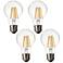 60W Equivalent Clear 5W LED Non-Dimmable 12 Volt Standard A19 4-Pack