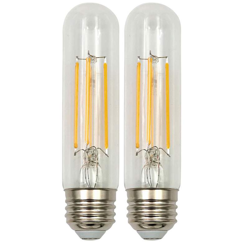 Image 1 60W Equivalent Clear 6 Watt LED Dimmable Standard T10 2-Pack