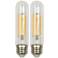 60W Equivalent Clear 6 Watt LED Dimmable Standard T10 2-Pack