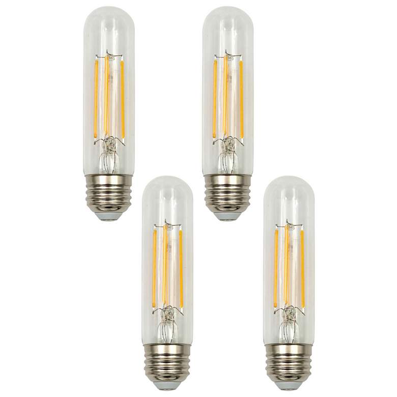 Image 1 60W Equivalent Clear 6 Watt LED Dimmable Standard T10 4-Pack