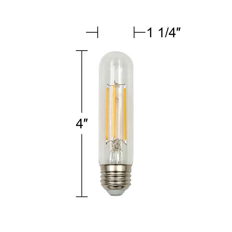 Image 4 60W Equivalent Clear 6 Watt LED Dimmable Standard T10 4-Pack more views