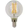 60W Equivalent Clear 6W LED Dimmable E12 Base G16 Filament