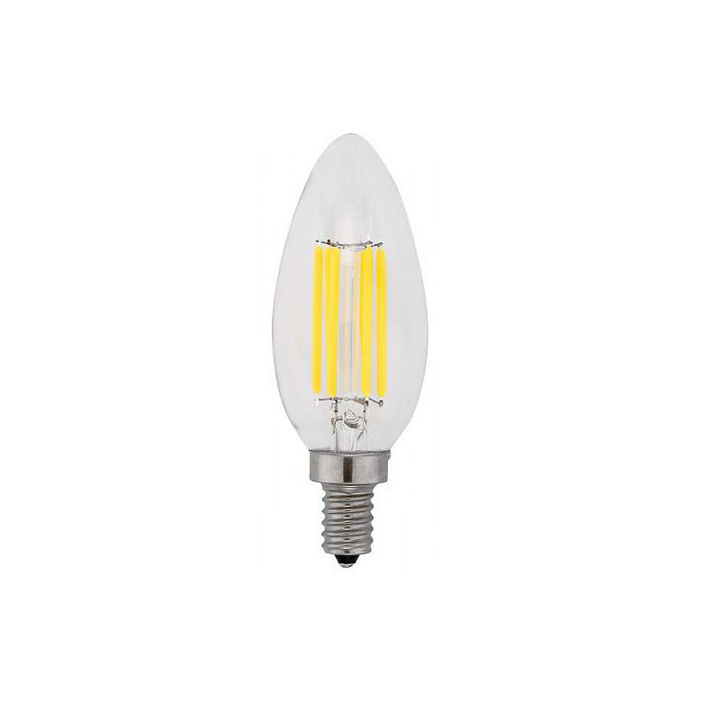 Image 1 60W Equivalent Clear 6W LED Dimmable Filament Candelabra