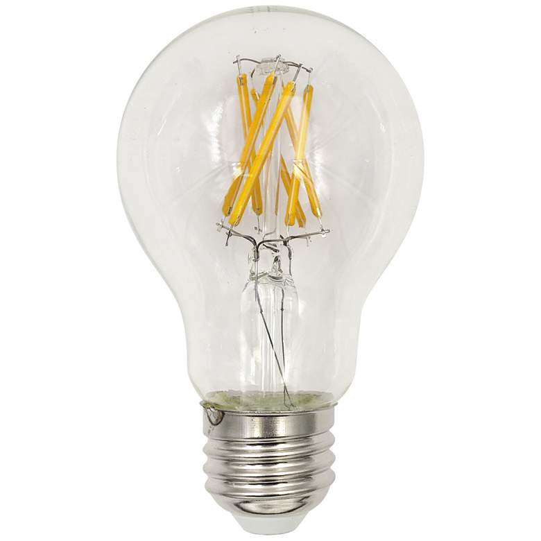 Image 1 60W Equivalent Clear 7W LED 3000K Dimmable E26 Bulb by Tesler