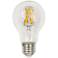 60W Equivalent Clear 7W LED 3000K Dimmable E26 Bulb by Tesler