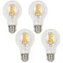 60W Equivalent Clear 7W LED Dimmable Standard A19 4-Pack