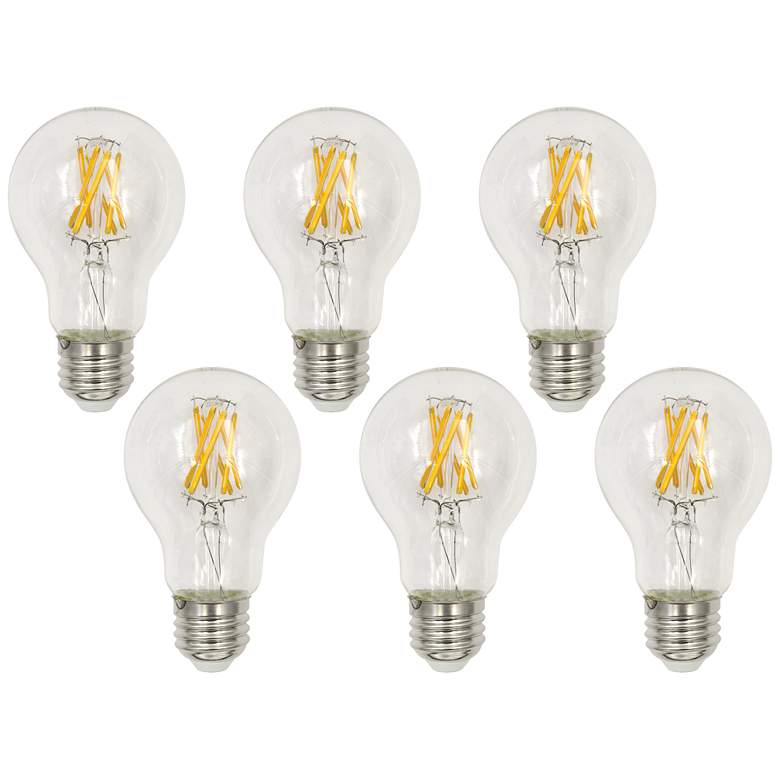Image 1 60W Equivalent Clear 7W LED Dimmable Standard A19 6-Pack