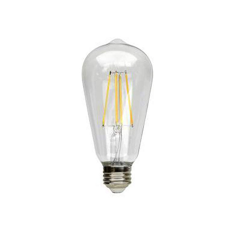 Image 1 60W Equivalent Clear 7W LED Dimmable Standard JA8 ST19