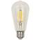 60W Equivalent Clear 7W LED Dimmable Standard ST19 Light Bulb by Tesler
