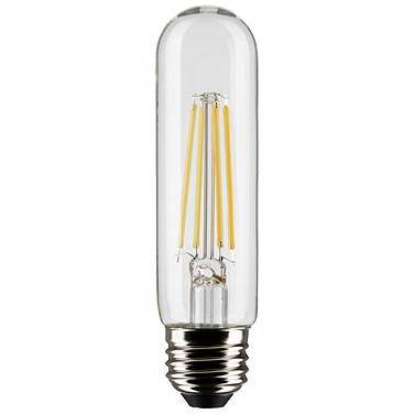 60W Equivalent Clear 8W LED Dimmable Standard T10 Tube Bulb by Satco