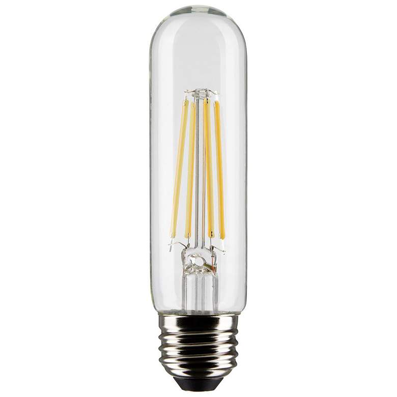 Image 1 60W Equivalent Clear 8W LED Dimmable Standard T10 Tube Bulb by Satco