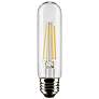 1_60W Equivalent Clear 8W LED Dimmable Standard T10 Tube Bulb by Satco