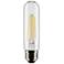 60W Equivalent Clear 8W LED Dimmable Standard T10 Tube Bulb by Satco