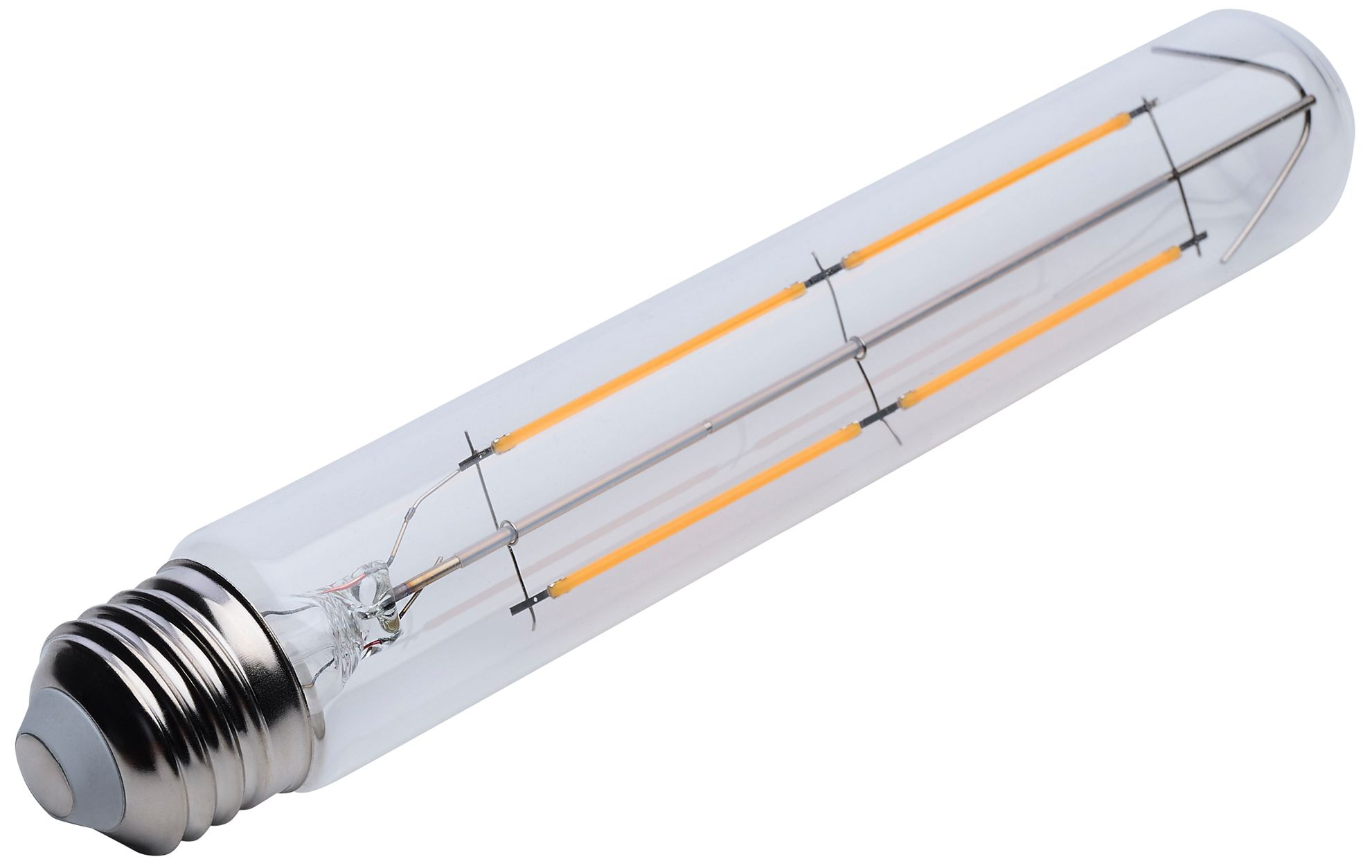 Image 3 60W Equivalent Clear 8W Standard Base Dimmable LED T9 Tube Bulb by Satco more views