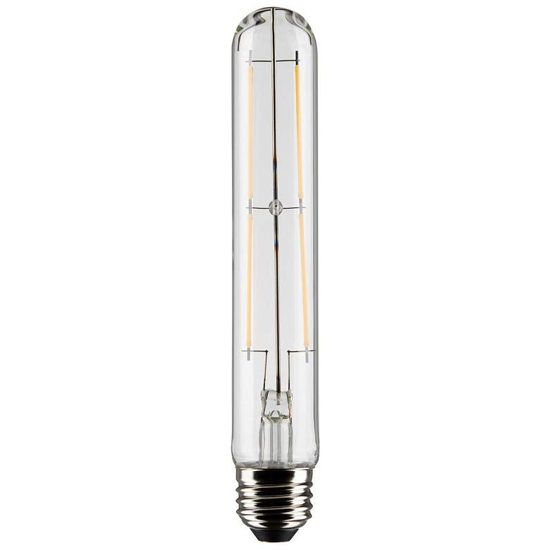 Image 1 60W Equivalent Clear 8W Standard Base Dimmable LED T9 Tube Bulb by Satco
