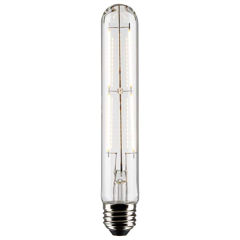 Image 2 60W Equivalent Clear 8W Standard Base Dimmable LED T9 Tube Bulb by Satco more views