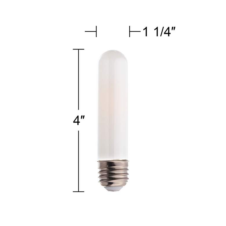 Image 3 60W Equivalent Frost 6W LED Dimmable Standard T10 Bulb more views