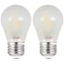 60W Equivalent Frost 8W LED Dimmable Standard A15 2 - Pack