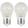 60W Equivalent Frost 8W LED Dimmable Standard A15 2 - Pack