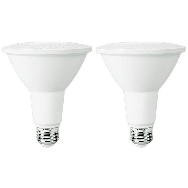 Image 1 60W Equivalent Frosted 10W LED Dimmable E26 PAR30 2-Pack