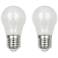 60W Equivalent Frosted 5.5W LED Dimmable E26 A15 Set of 2
