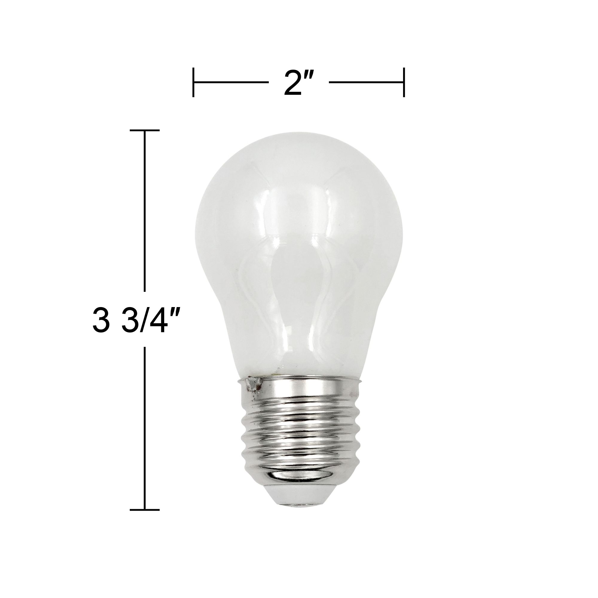 60W Equivalent Frosted 5W LED Dimmable Standard A15 Light Bulb by