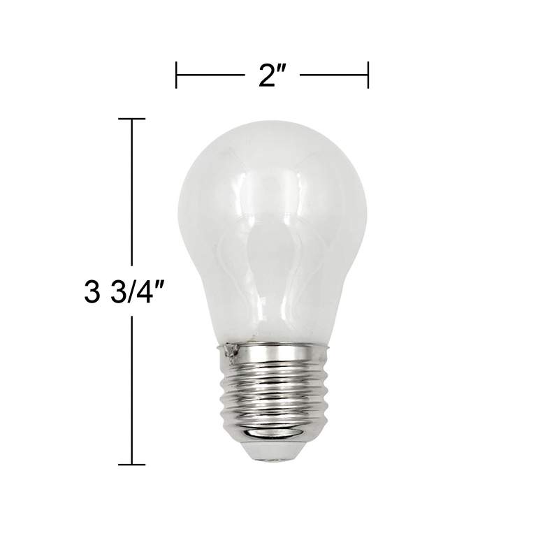 Image 3 60W Equivalent Frosted 5W LED Dimmable Standard A15 Light Bulb by Tesler more views