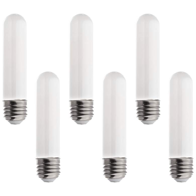 Image 1 60W Equivalent Frosted 6W LED Dimmable Standard T10 6-Pack