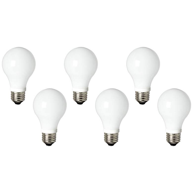 Image 1 60W Equivalent Frosted 7W LED Dimmable Standard 6-Pack