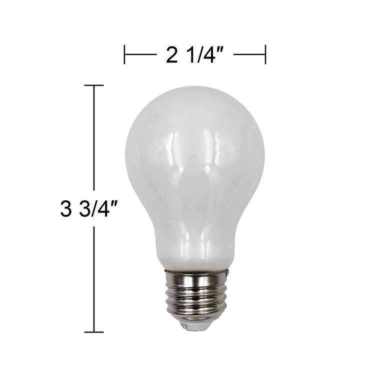 Image 3 60W Equivalent Frosted 7W LED Dimmable Standard A19 2-Pack more views