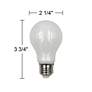 60W Equivalent Frosted 7W LED Dimmable Standard A19 2-Pack