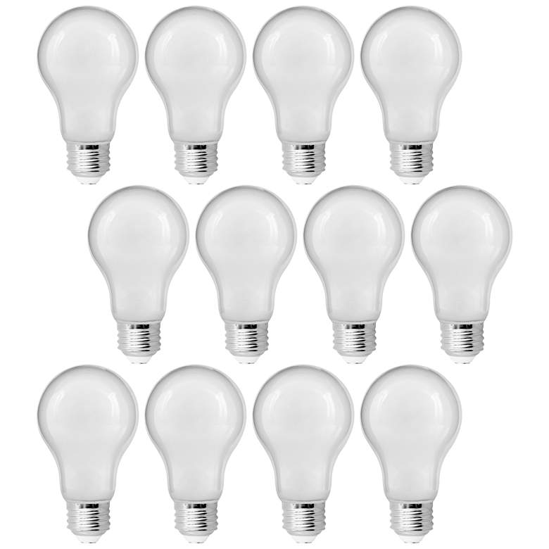 Image 1 60W Equivalent Frosted 8.5W LED Dimmable T20 Bulb 12 Pack