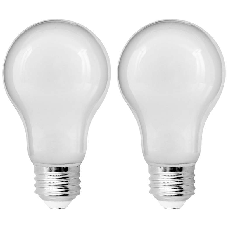 Image 1 60W Equivalent Frosted 8.5W LED Dimmable T20 Bulb 2 Pack