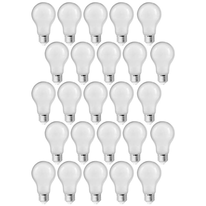 Image 1 60W Equivalent Frosted 8.5W LED Dimmable T20 Bulb 25 Pack
