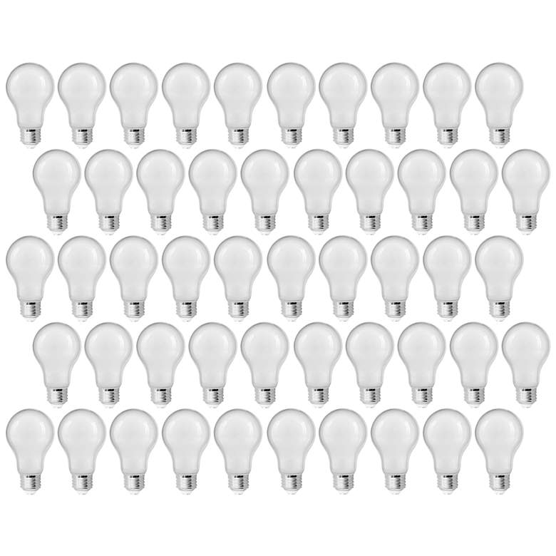 Image 1 60W Equivalent Frosted 8.5W LED Dimmable T20 Bulb 50 Pack