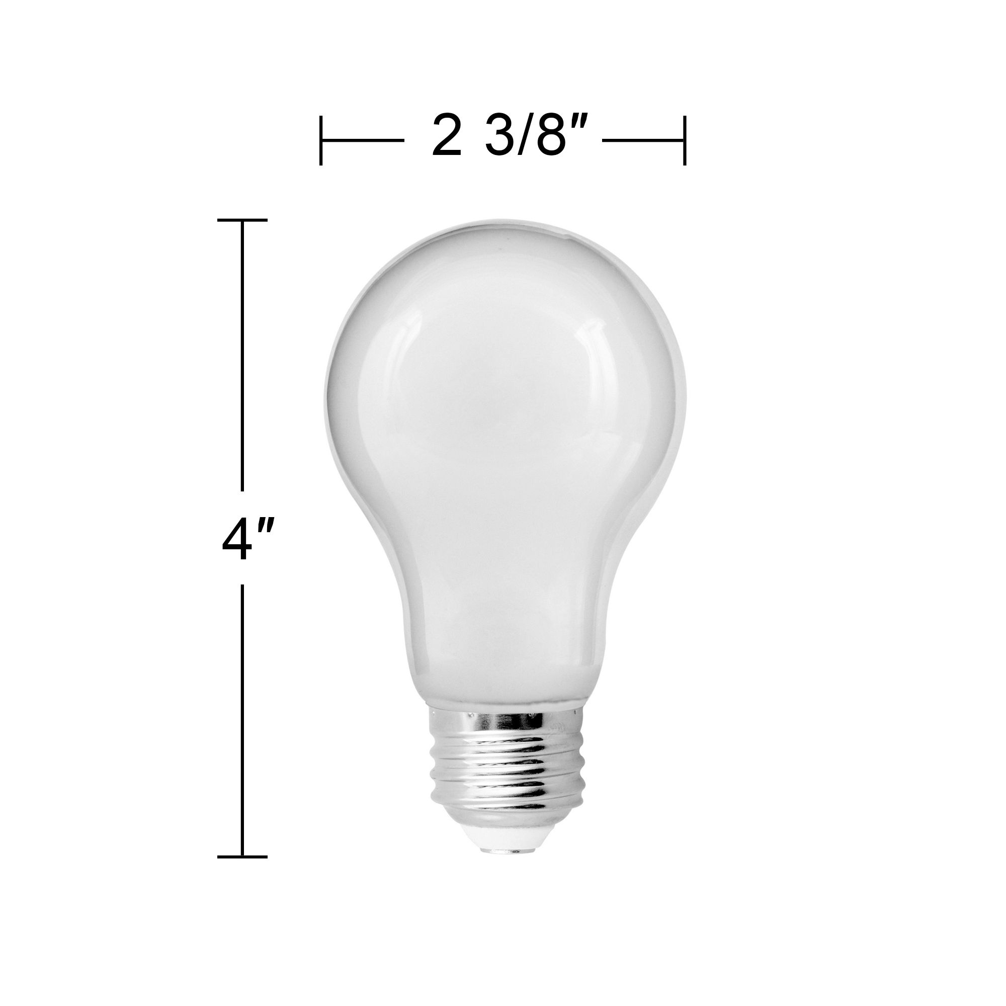 Image 3 60W Equivalent Frosted 8.5W LED Dimmable TA19 Bulb 36 Pack more views