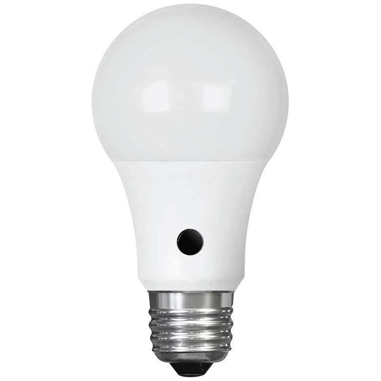 Image 1 60W Equivalent Frosted 9.5W LED Dusk to Dawn Standard Bulb
