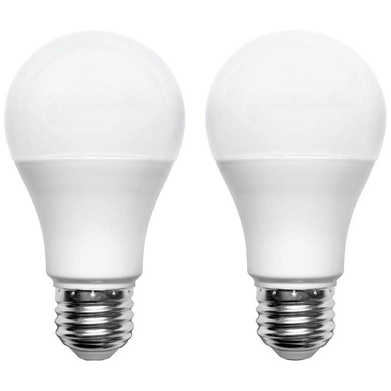 Image 1 60W Equivalent Frosted 9W A19 LED Non-Dimmable Bulb 2-Pack