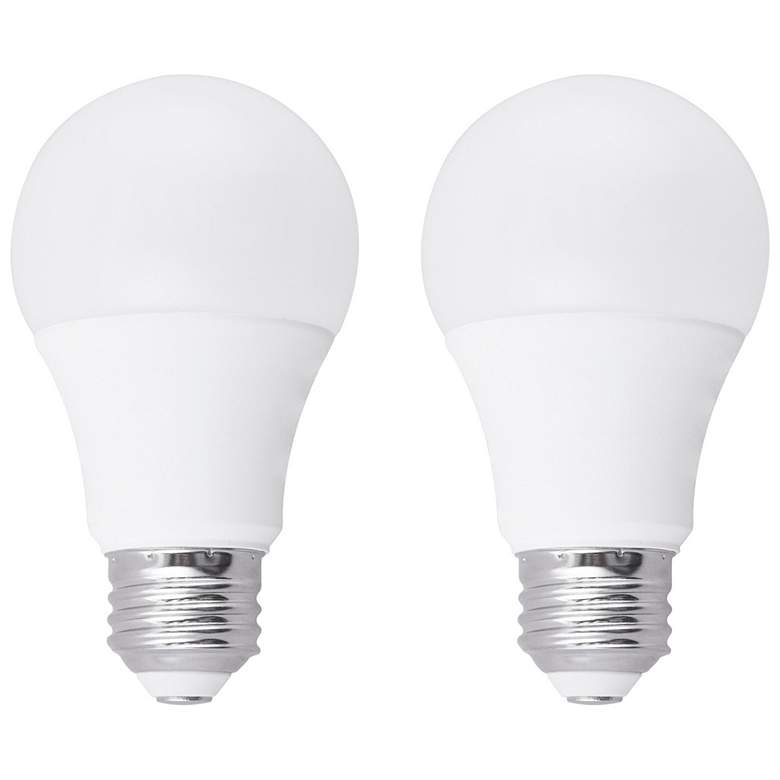 Image 1 60W Equivalent Frosted 9W Dimmable Standard LED Tesler Light Bulbs 2-Pack