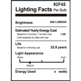 Image2 of 60W Equivalent Frosted 9W LED Non-Dimmable Standard 2-Pack more views