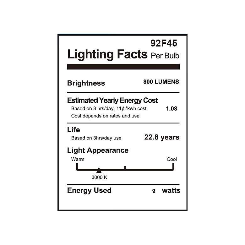 Image 2 60W Equivalent Frosted 9W LED Non-Dimmable Standard 2-Pack more views